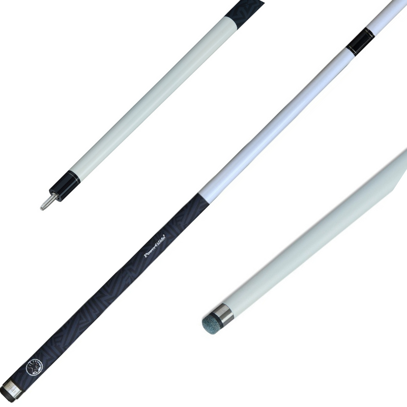 57" Quanta White Carbon Cue - 2pc